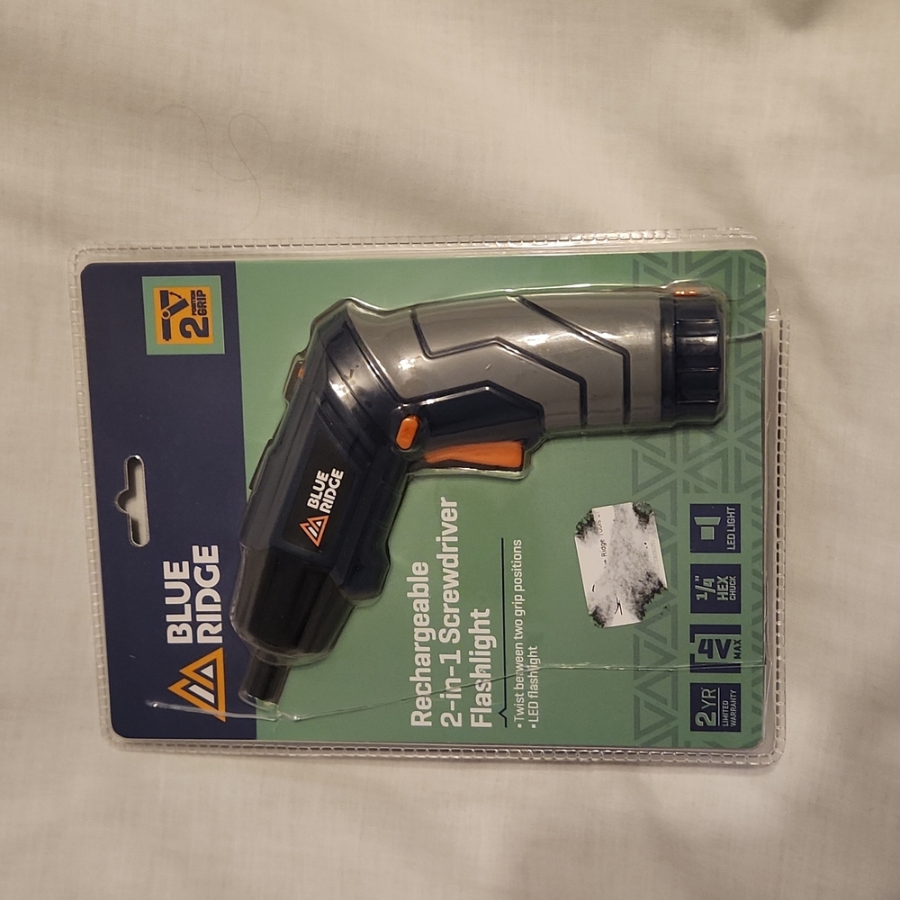 Blue ridge 2 n 1 rechargeable flashlight/screwdriver